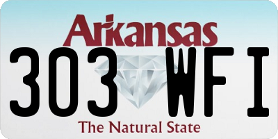 AR license plate 303WFI