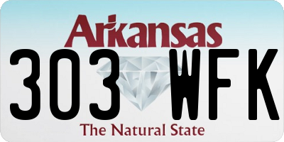 AR license plate 303WFK