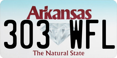 AR license plate 303WFL