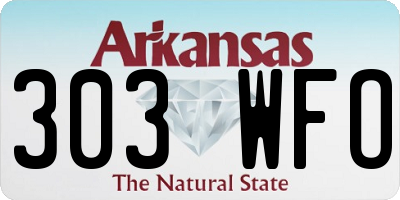 AR license plate 303WFO
