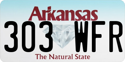 AR license plate 303WFR