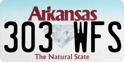 AR license plate 303WFS