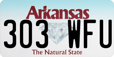 AR license plate 303WFU