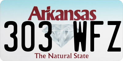 AR license plate 303WFZ