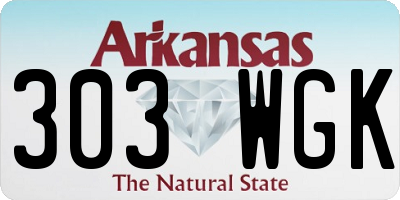 AR license plate 303WGK