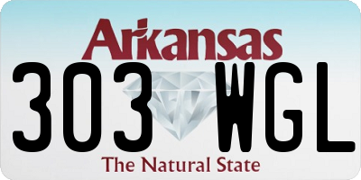 AR license plate 303WGL