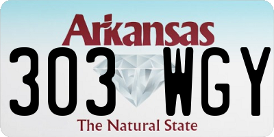 AR license plate 303WGY