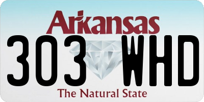 AR license plate 303WHD