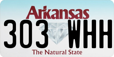 AR license plate 303WHH