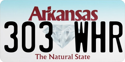 AR license plate 303WHR