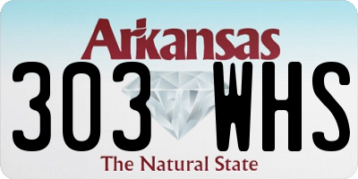 AR license plate 303WHS