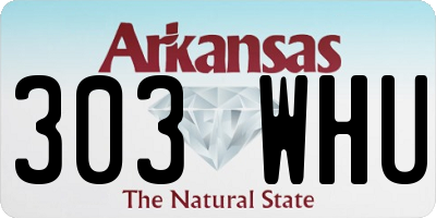 AR license plate 303WHU
