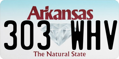 AR license plate 303WHV
