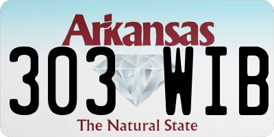 AR license plate 303WIB