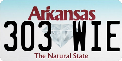 AR license plate 303WIE