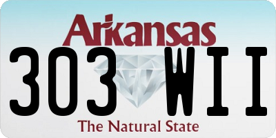 AR license plate 303WII