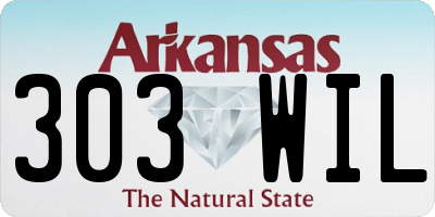 AR license plate 303WIL