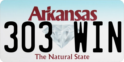 AR license plate 303WIN
