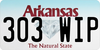 AR license plate 303WIP