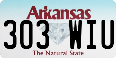 AR license plate 303WIU