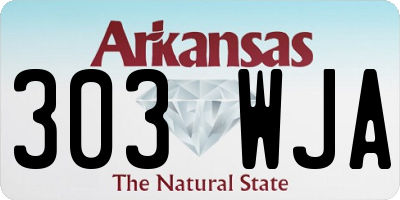 AR license plate 303WJA