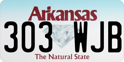 AR license plate 303WJB