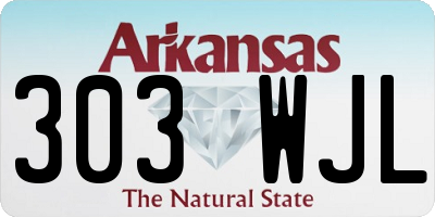 AR license plate 303WJL
