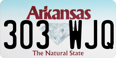 AR license plate 303WJQ