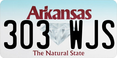 AR license plate 303WJS