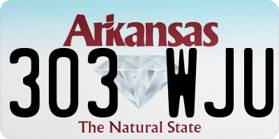 AR license plate 303WJU