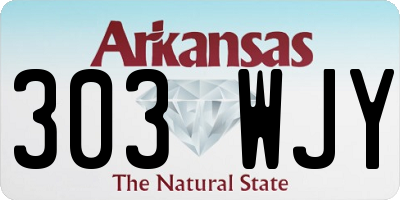 AR license plate 303WJY
