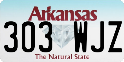 AR license plate 303WJZ