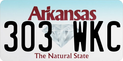 AR license plate 303WKC