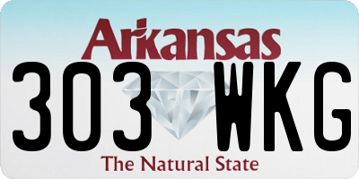 AR license plate 303WKG