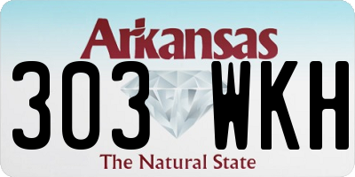 AR license plate 303WKH