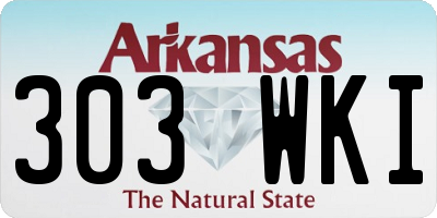 AR license plate 303WKI