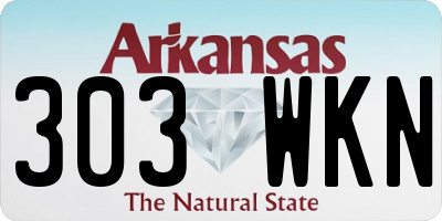 AR license plate 303WKN
