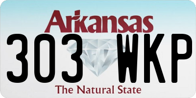 AR license plate 303WKP