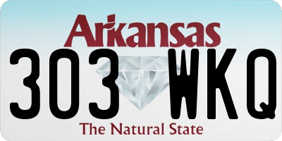 AR license plate 303WKQ