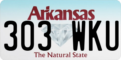 AR license plate 303WKU