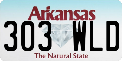 AR license plate 303WLD