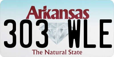 AR license plate 303WLE