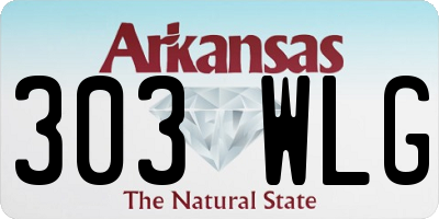 AR license plate 303WLG