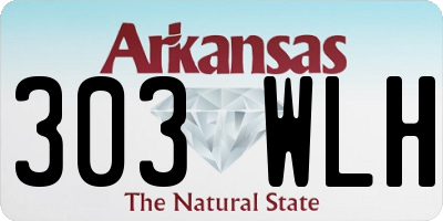AR license plate 303WLH