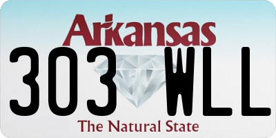 AR license plate 303WLL