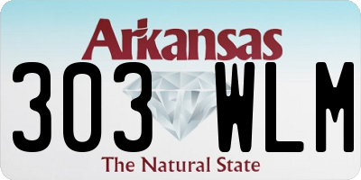 AR license plate 303WLM