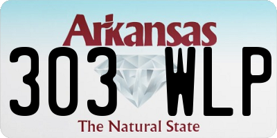 AR license plate 303WLP