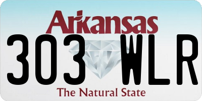 AR license plate 303WLR
