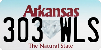 AR license plate 303WLS