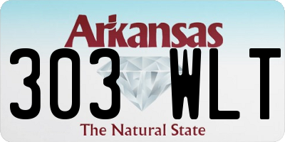 AR license plate 303WLT
